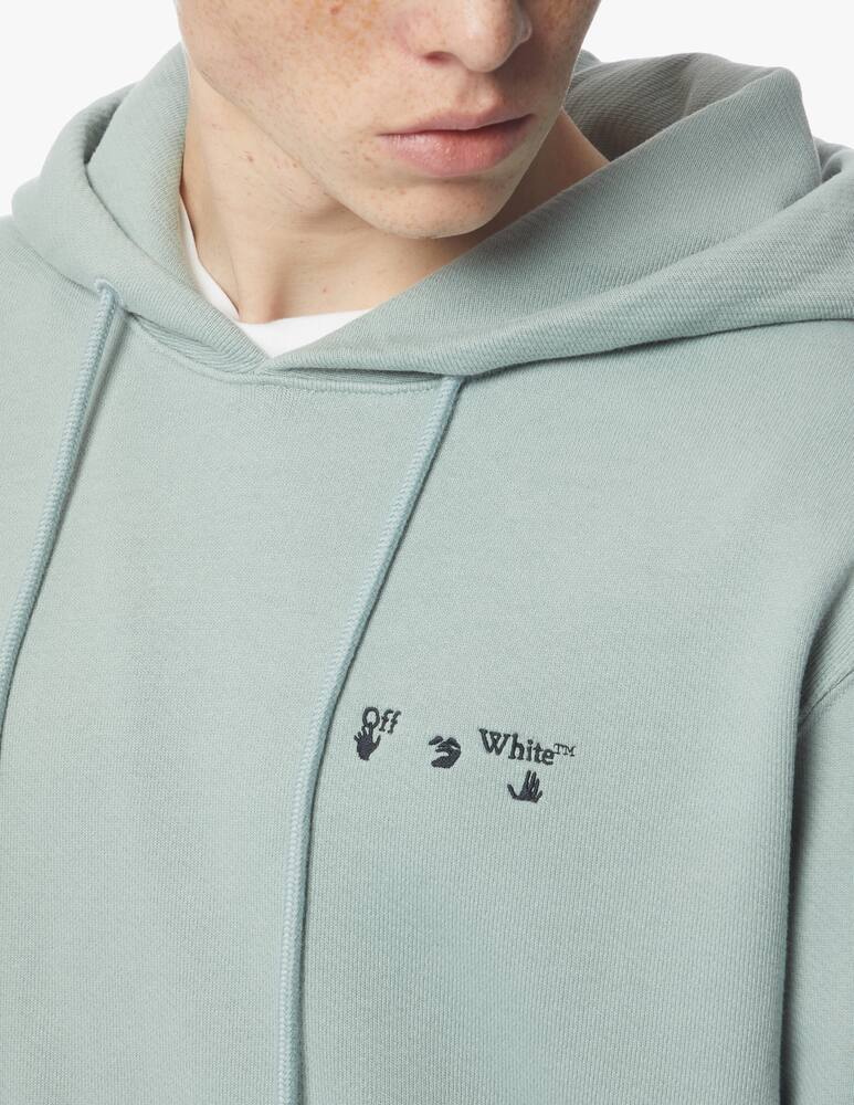 rinascente Off-White Embroidered-logo drawstring hoodie