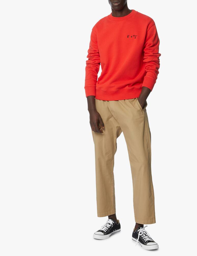 rinascente Off-White Diagonal off white logo slim sweatshirt