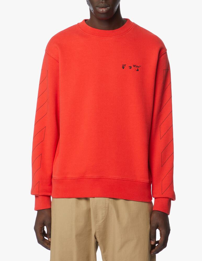 rinascente Off-White Diagonal off white logo slim sweatshirt