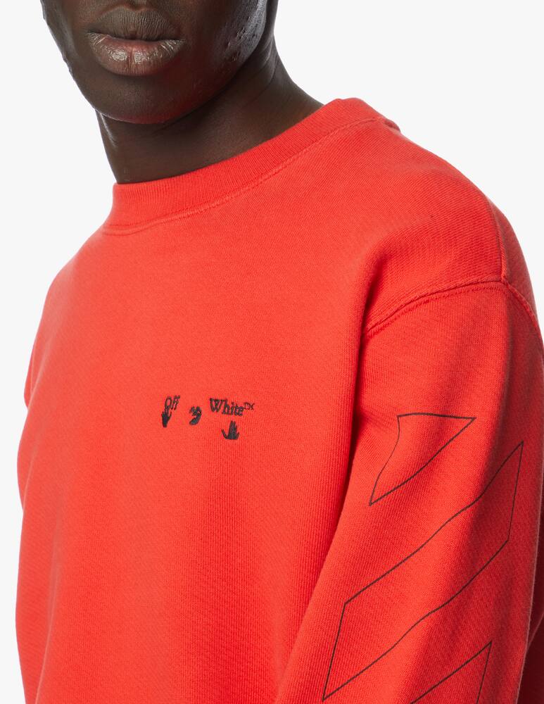 rinascente Off-White Diagonal off white logo slim sweatshirt