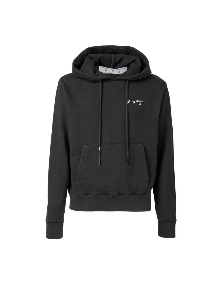 rinascente Off-White Felpa con cappuccio slim off white logo