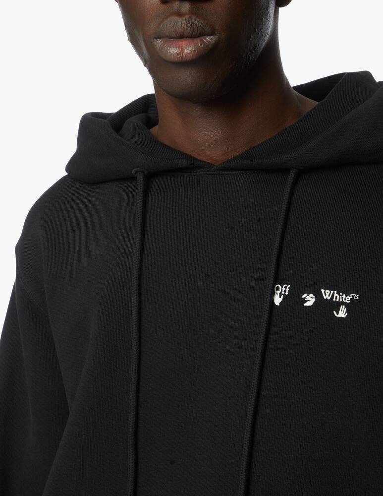 rinascente Off-White Felpa con cappuccio slim off white logo