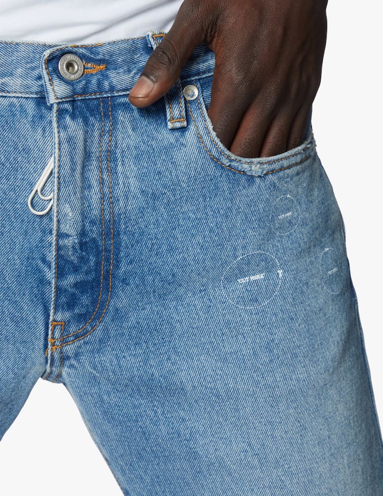 rinascente Off-White Jeans slim cut here