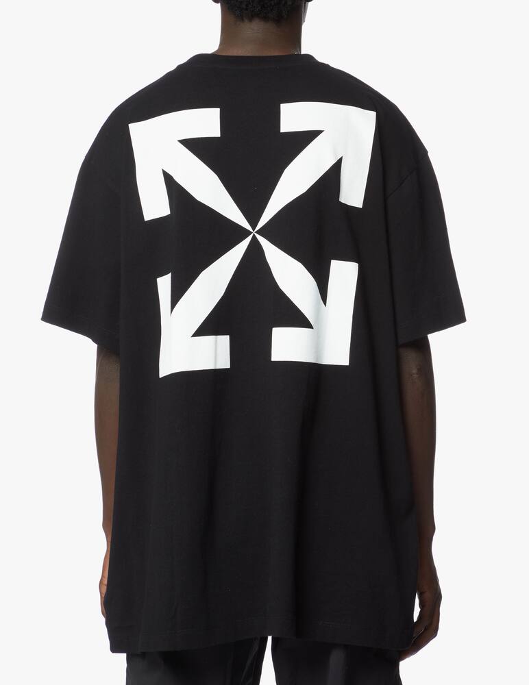 rinascente Off-White Maglietta girocollo over blue monalisa