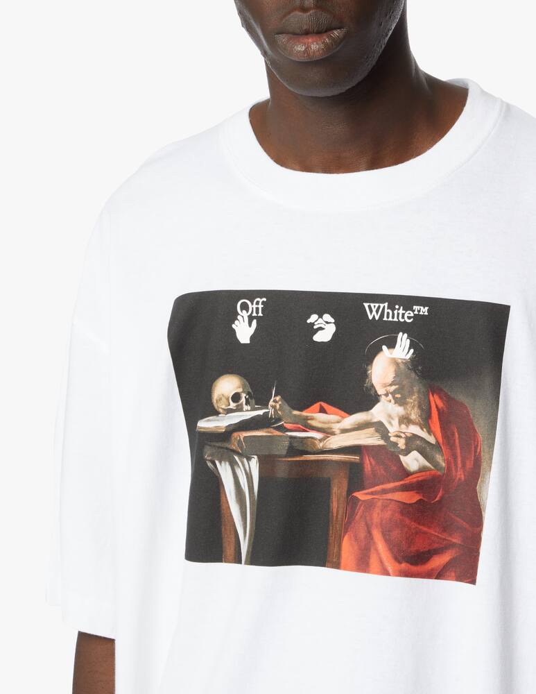 rinascente Off-White Maglietta girocollo over caravaggio