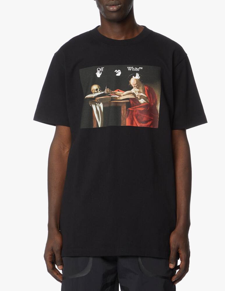 rinascente Off-White Maglietta girocollo slim caravaggio