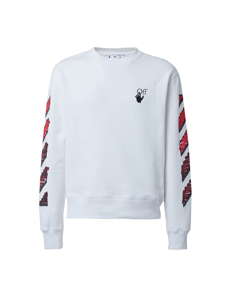 rinascente Off-White Felpa girocollo slim marker