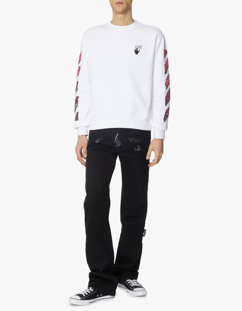 rinascente Off-White Felpa girocollo slim marker