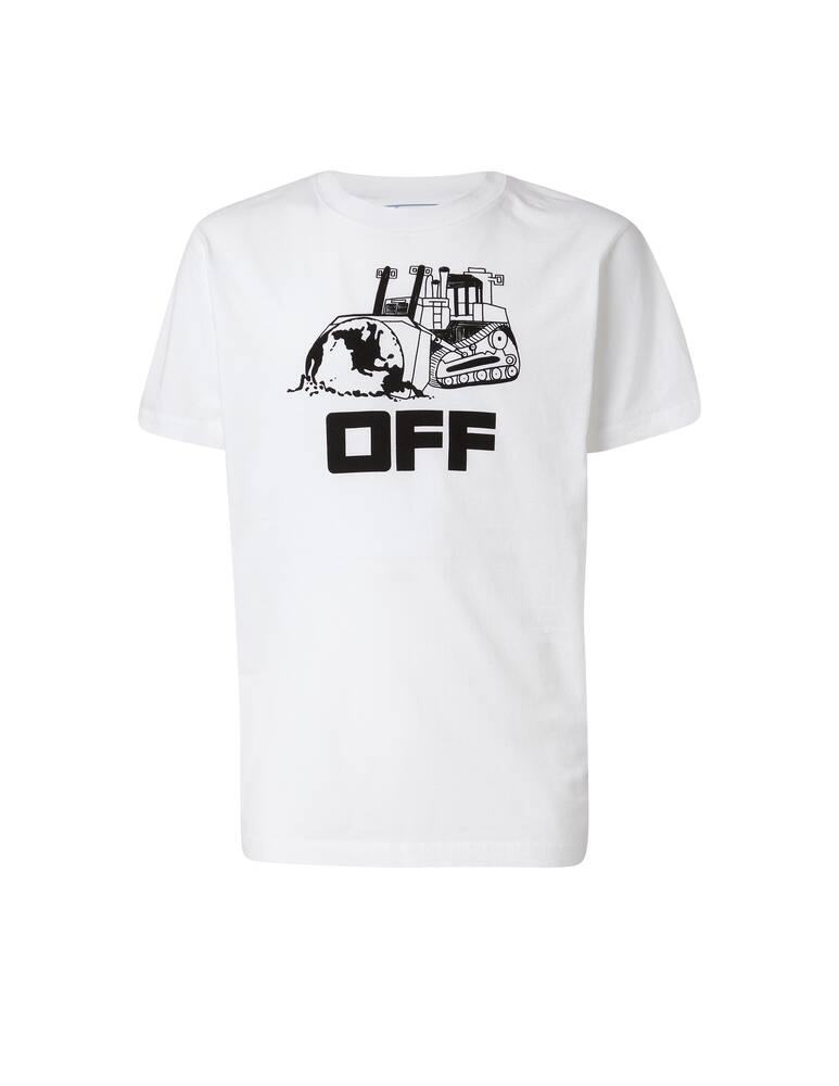 rinascente Off-White Maglietta girocollo slim world caterpilla