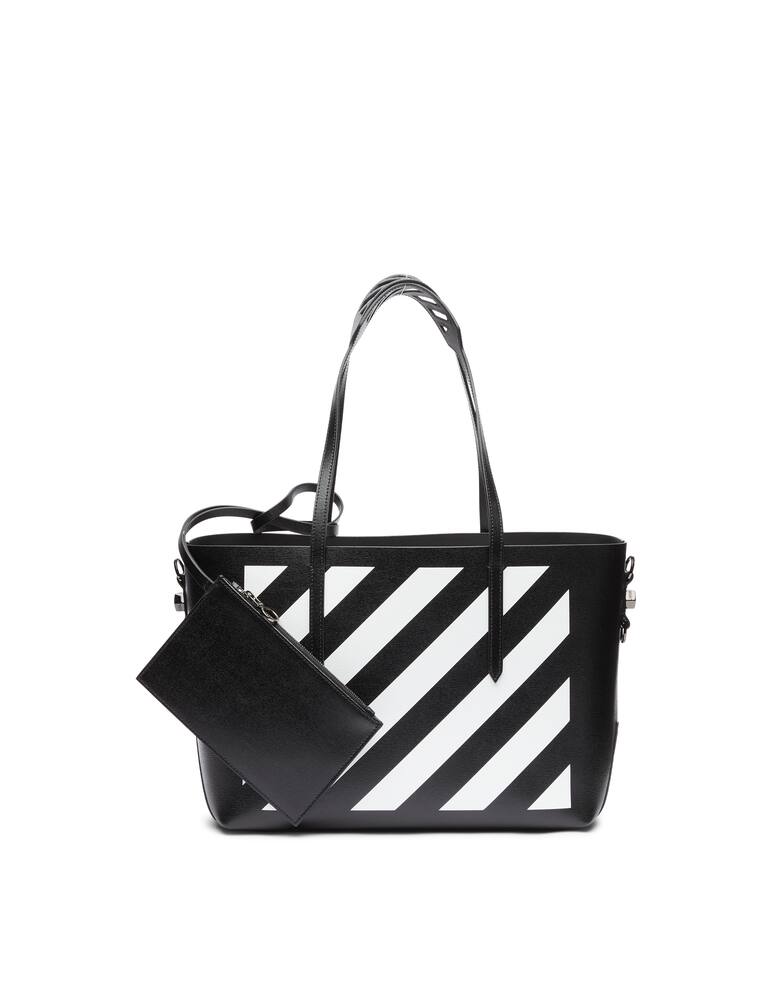 rinascente Off-White Diagonal Stripe Binder tote bag