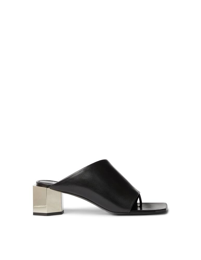 Off-White Mule con tacco e logo - nero - immagine 1 Off-White Mule con tacco e logo - nero - immagine 1