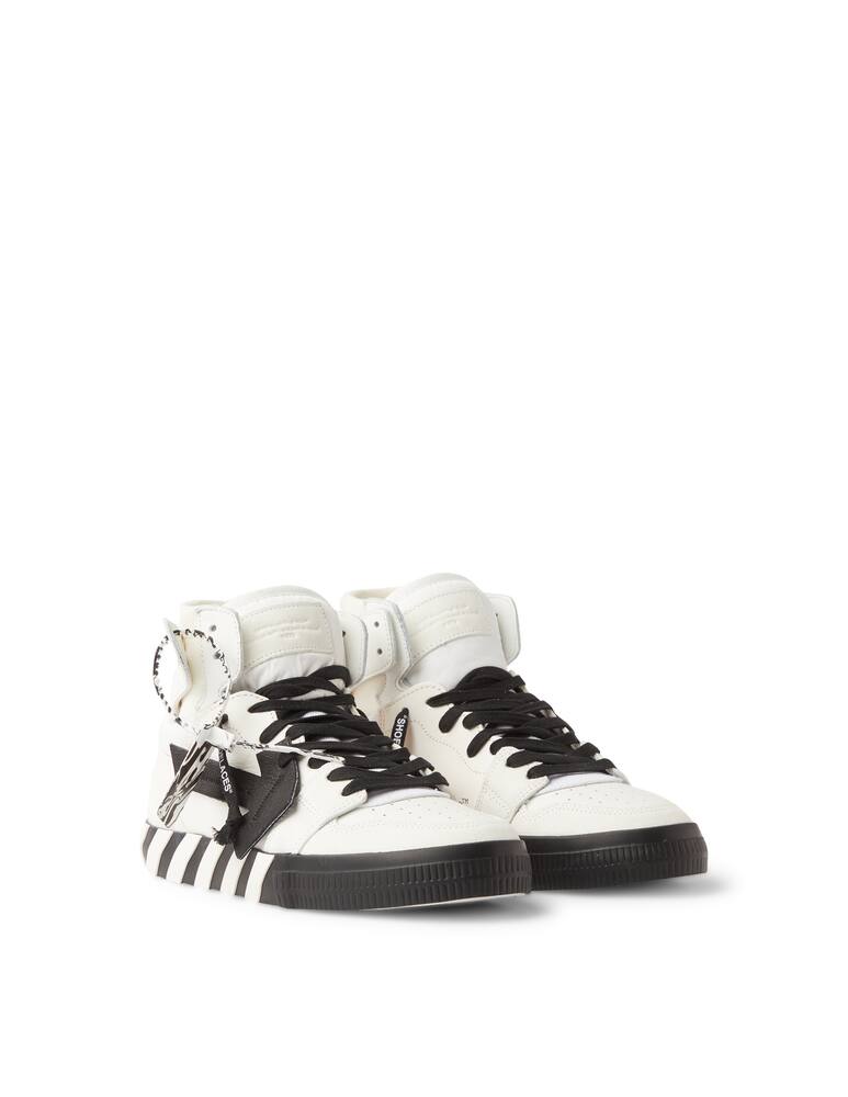 rinascente Off-White Sneaker vulcanized leather hi top - white