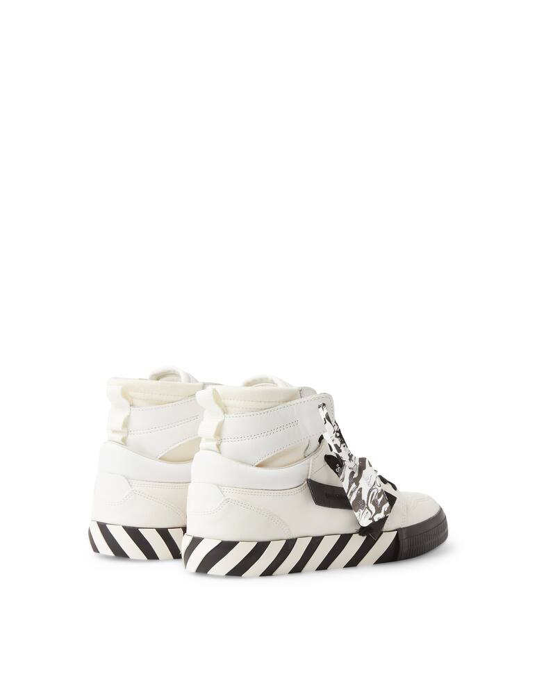 rinascente Off-White Sneaker vulcanized leather hi top - white