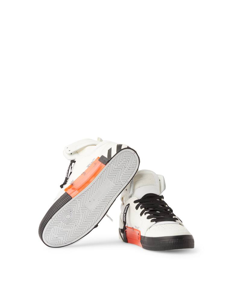 rinascente Off-White Sneaker vulcanized leather hi top - white