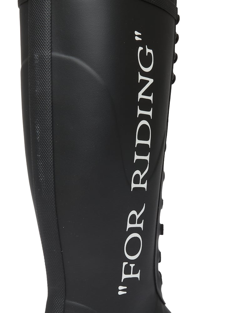 rinascente Off-White Stivali in pelle For Walking - nero