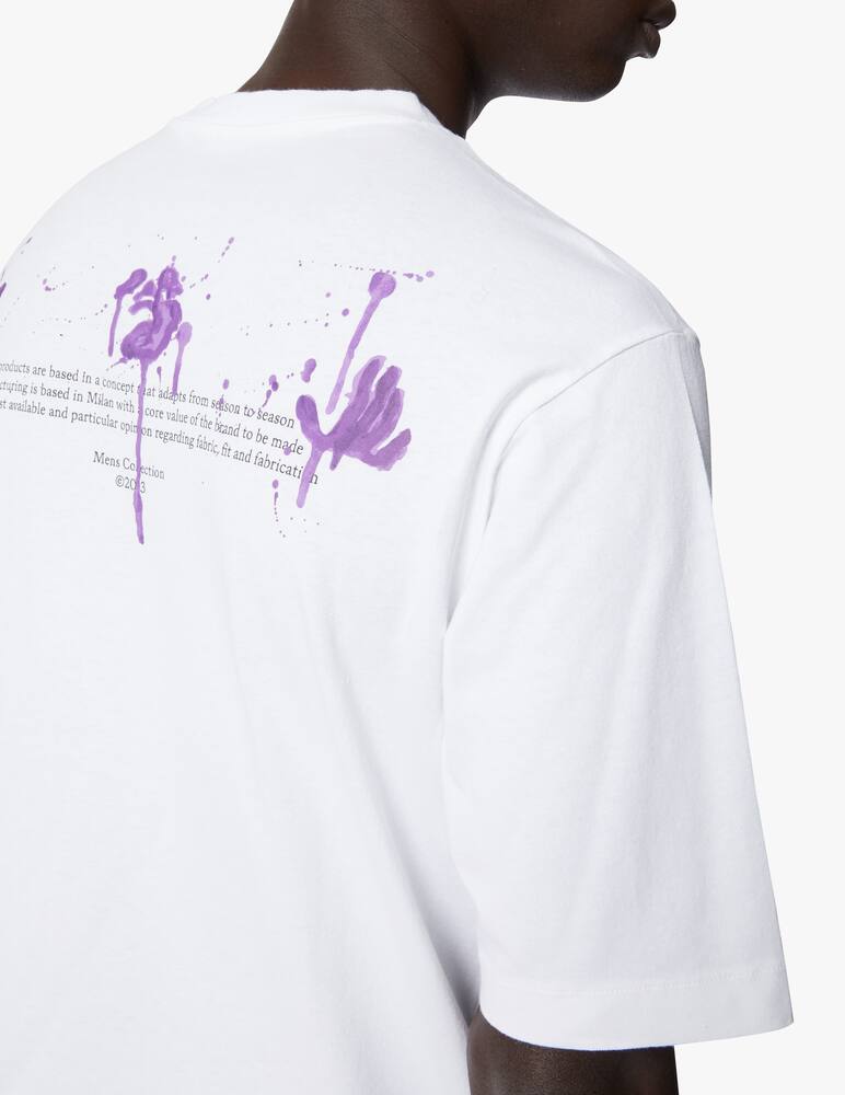 rinascente Off-White Maglietta girocollo dripped logo