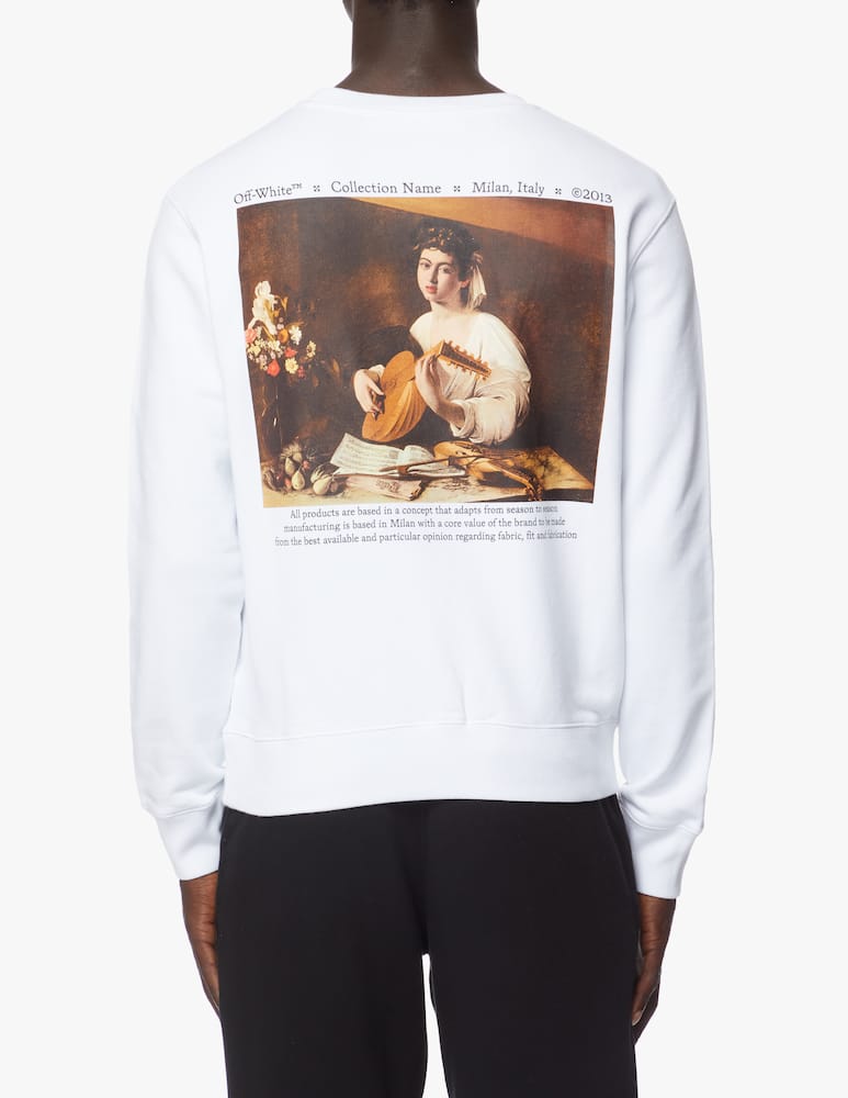 rinascente Off-White Felpa girocollo caravaggio iute - bianco