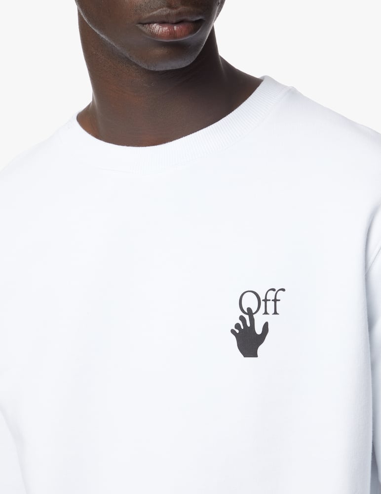 rinascente Off-White Felpa girocollo caravaggio iute - bianco