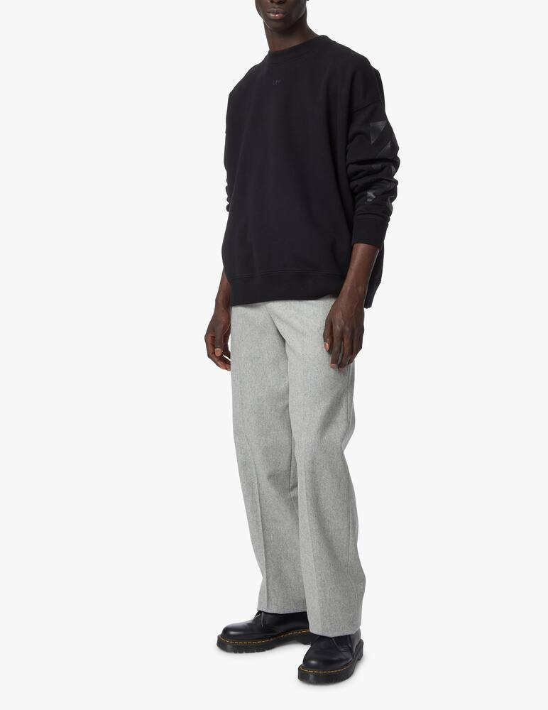 rinascente Off-White Felpa girocollo rubber arrow - blu