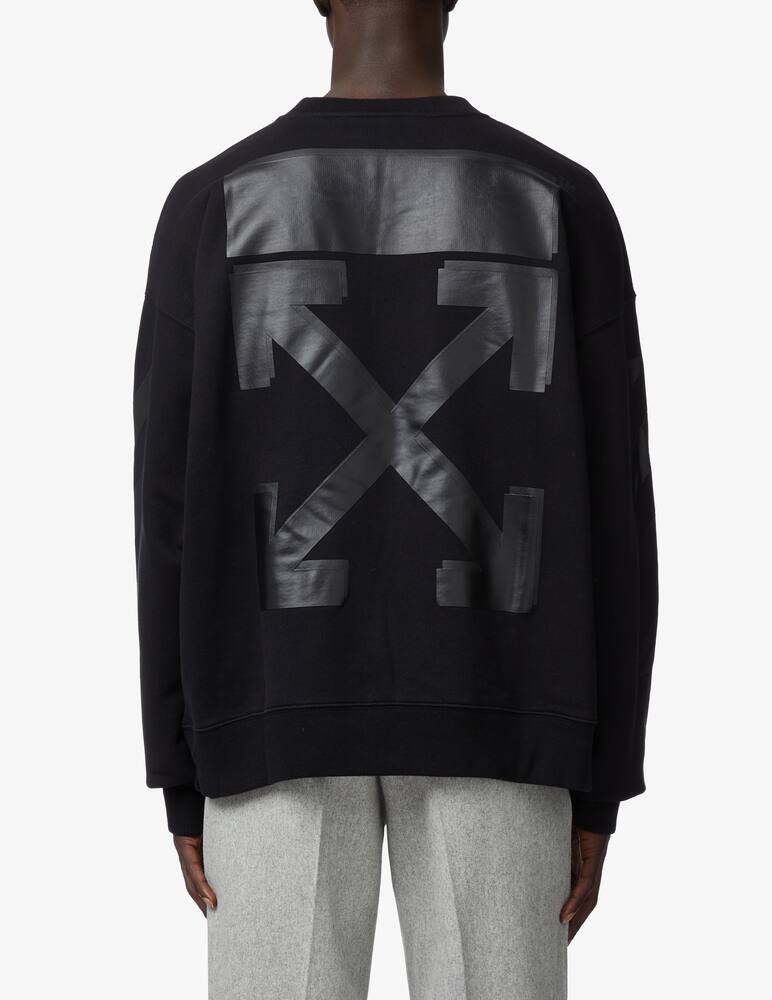 rinascente Off-White Felpa girocollo rubber arrow - blu