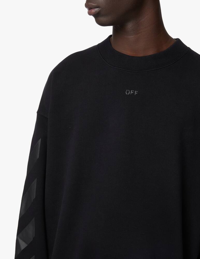 rinascente Off-White Felpa girocollo rubber arrow - blu