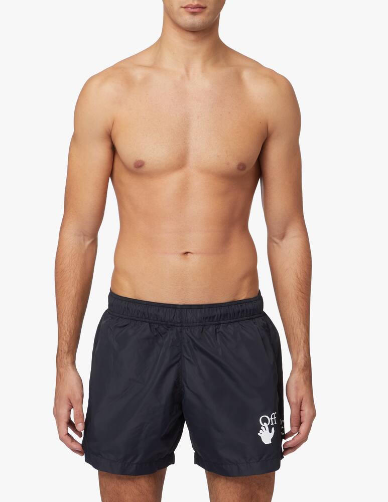 rinascente Off-White Swim short hand - black