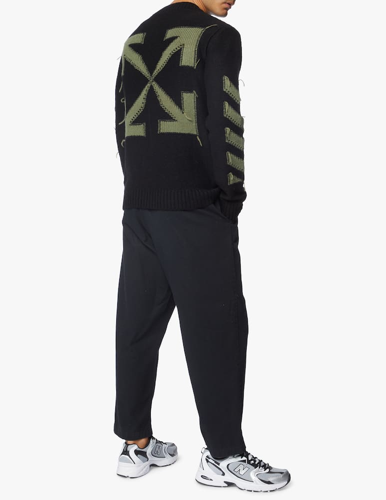 Off-White Maglione girocollo reverse arrow - nero - immagine 2 Off-White Maglione girocollo reverse arrow - nero - immagine 2
