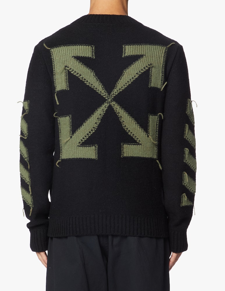 Off-White Maglione girocollo reverse arrow - nero - immagine 4 Off-White Maglione girocollo reverse arrow - nero - immagine 4