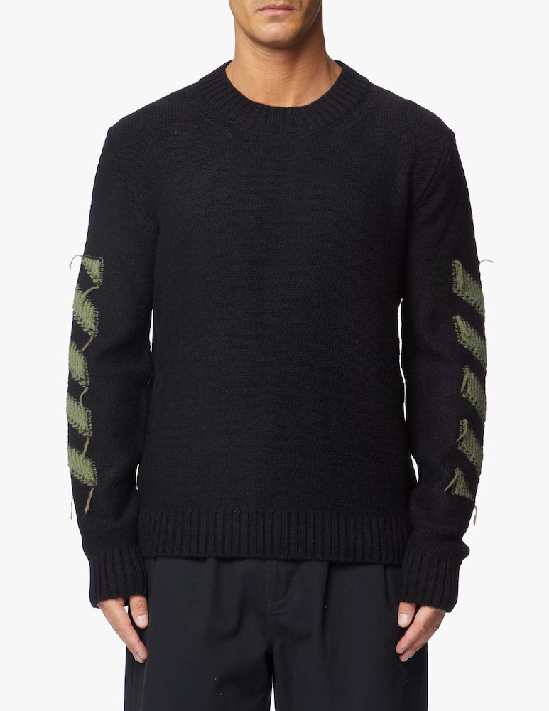 Off-White Maglione girocollo reverse arrow - nero - immagine 3 Off-White Maglione girocollo reverse arrow - nero - immagine 3
