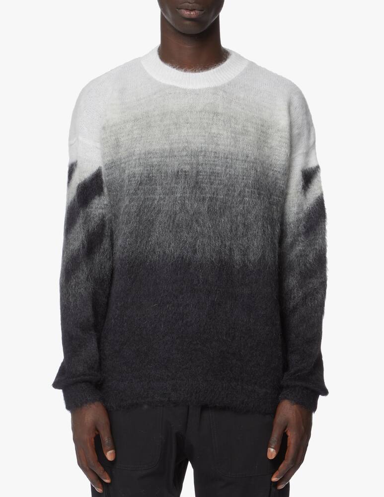 rinascente Off-White Maglione girocollo diagonal mohair - nero