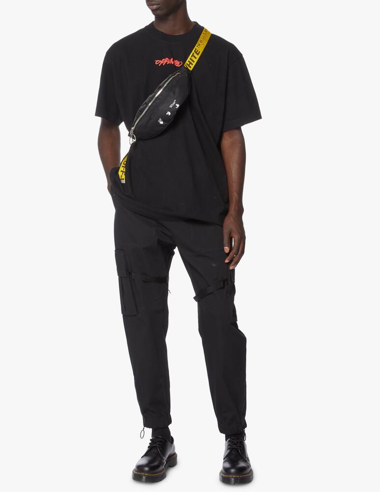 rinascente Off-White Ow logo nylon basic fannypack - black