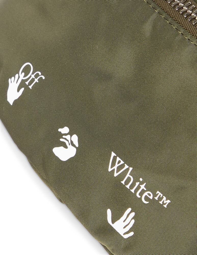 rinascente Off-White Ow logo nylon basic fannypack - green