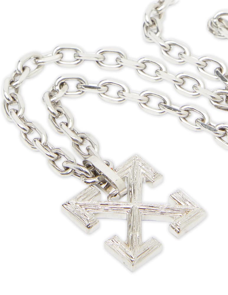rinascente Off-White Collana in metallo industrial texture arrow - grigio