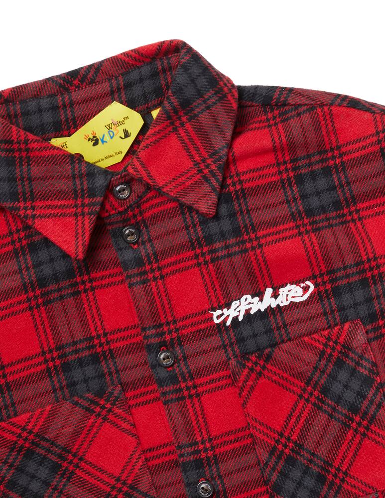 rinascente Off-White Check flannel shirt
