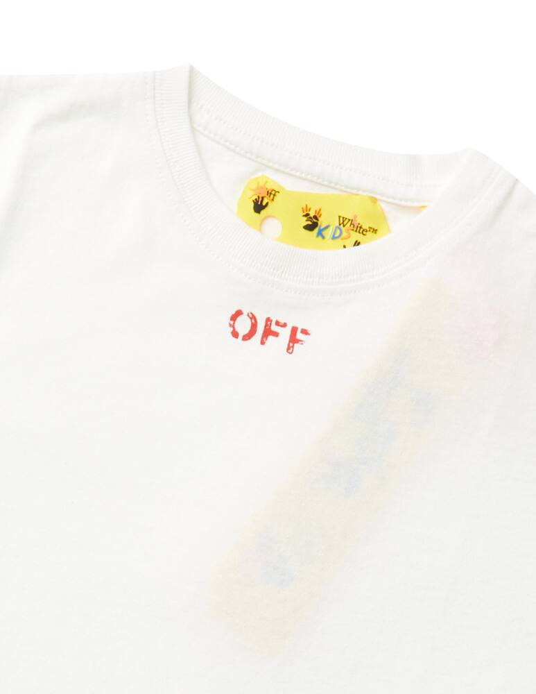 rinascente Off-White Cotton t-shirt with logo