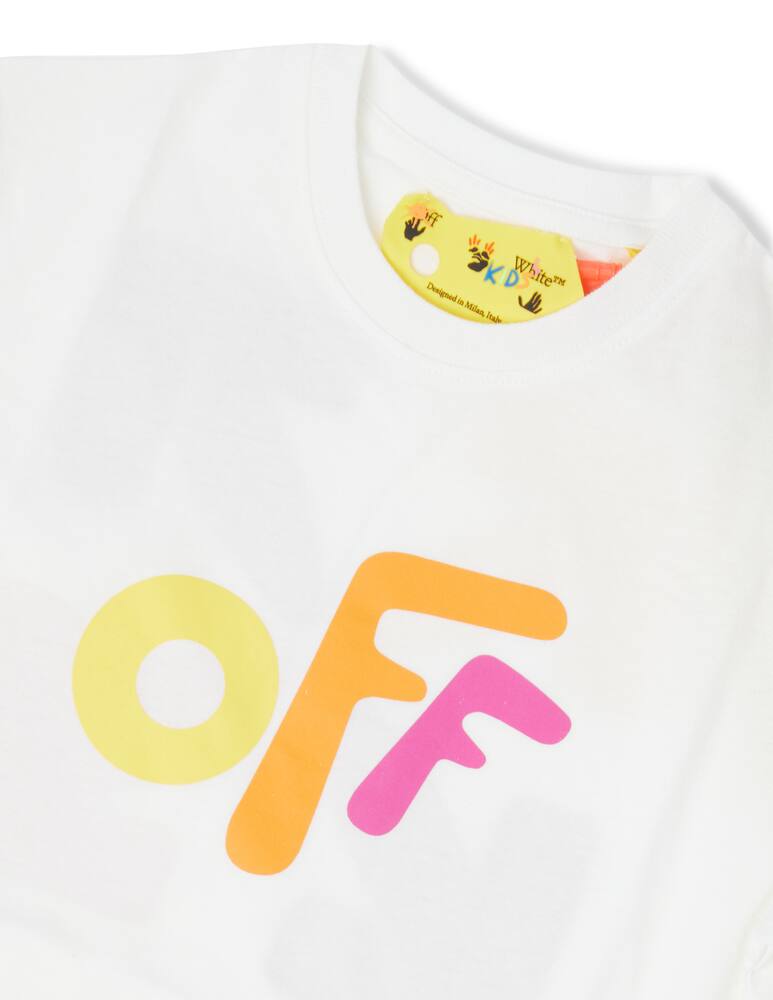 rinascente Off-White T-shirt in cotone con logo