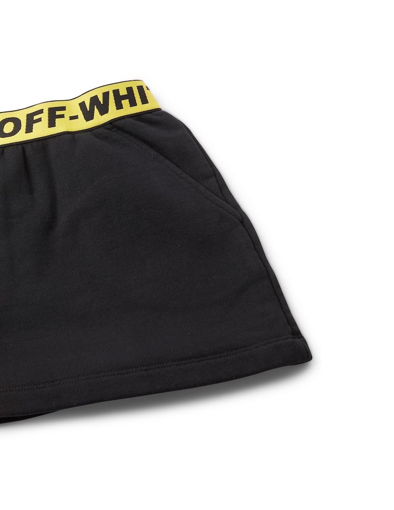 rinascente Off-White Cotton mini skirt off logo 