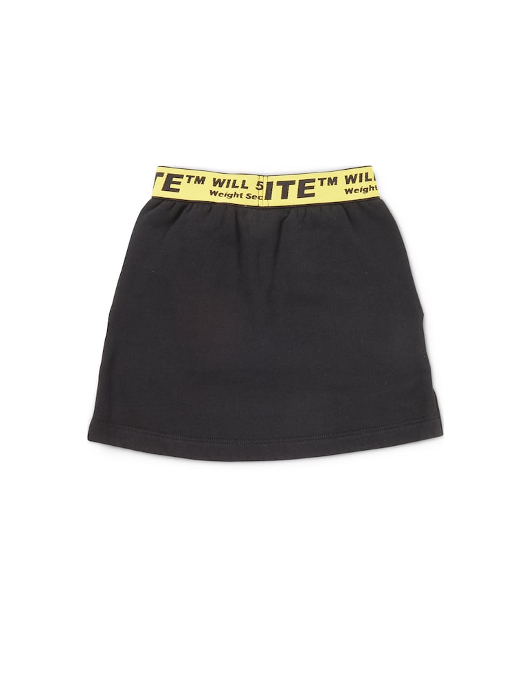 rinascente Off-White Cotton mini skirt off logo 