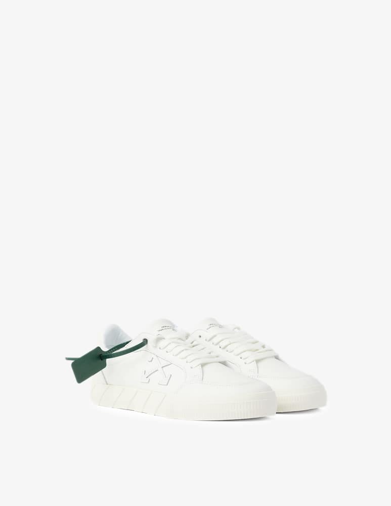 rinascente Off-White Low vulcanized calf leather white b sneakers - White