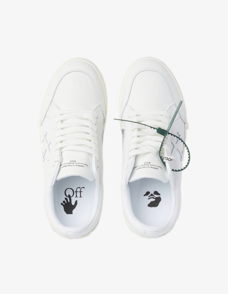 rinascente Off-White Low vulcanized calf leather white b sneakers - White