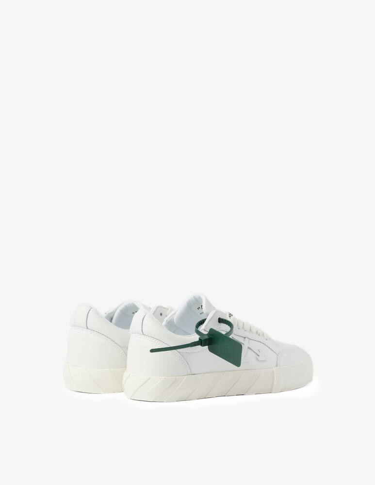 rinascente Off-White Low vulcanized calf leather white b sneakers - White