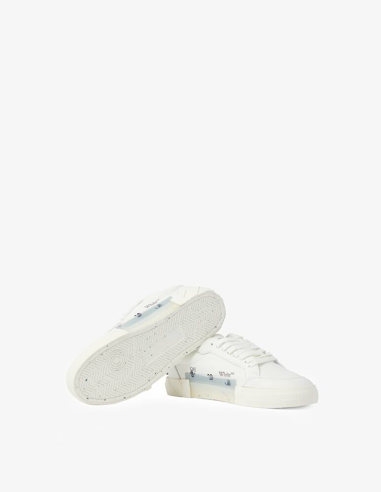 rinascente Off-White Low vulcanized calf leather white b sneakers - White