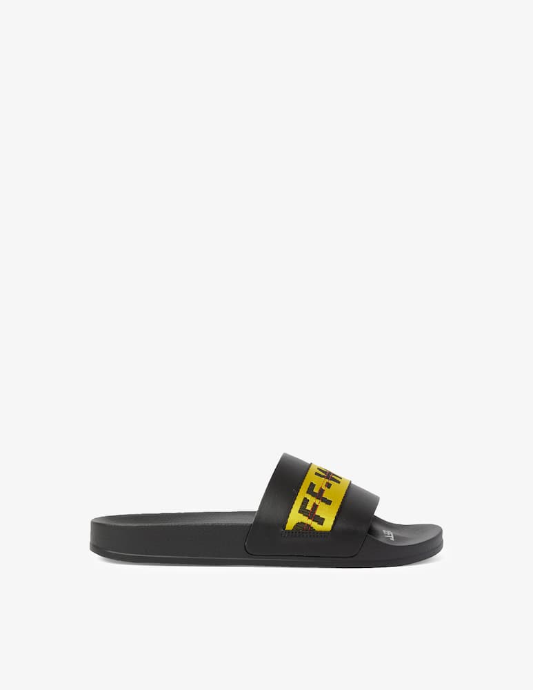 Off-White Industrial pool slider black yellow - Black - picture 1 Off-White Industrial pool slider black yellow - Black - picture 1