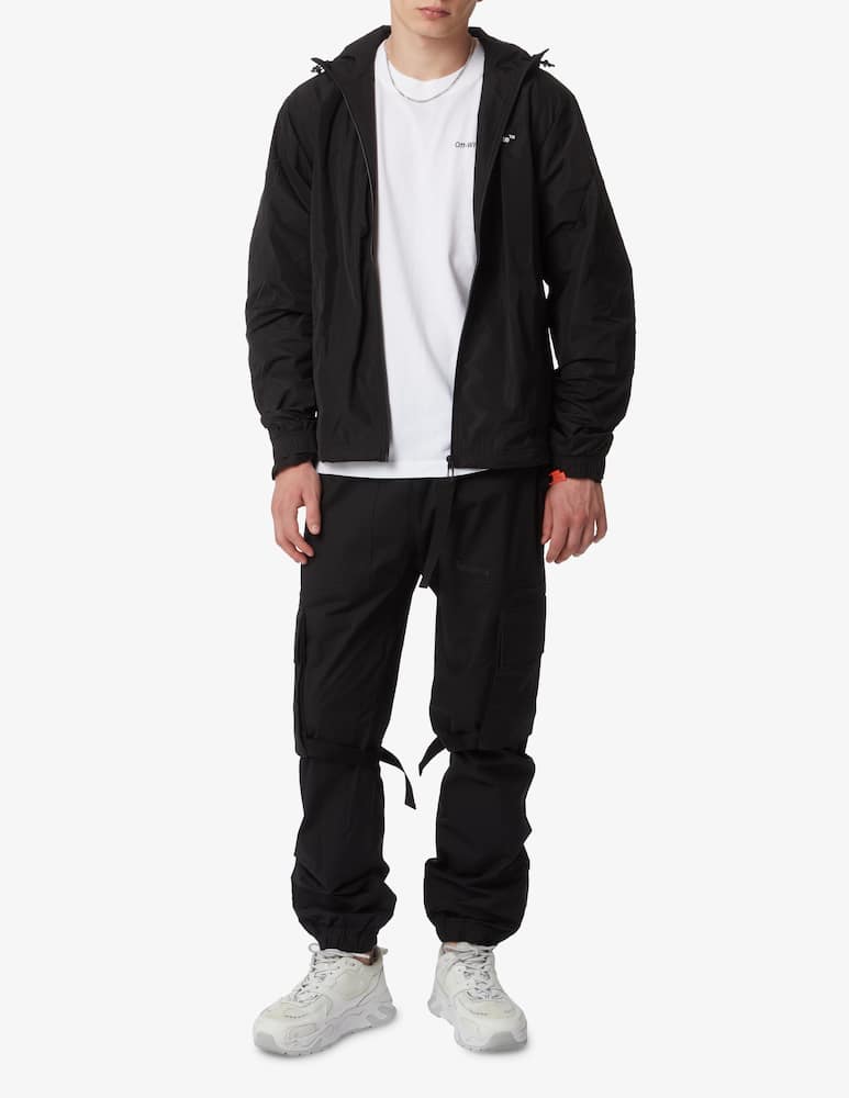 rinascente Off-White Pantalone cargo in cotone diagonal 