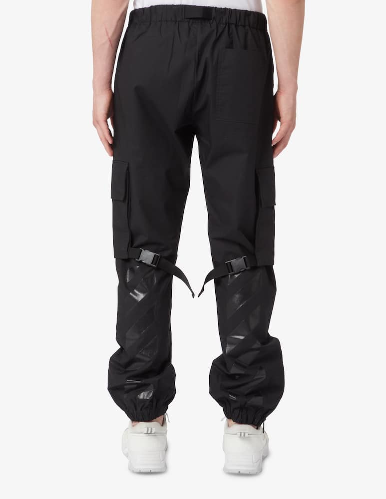 rinascente Off-White Pantalone cargo in cotone diagonal 