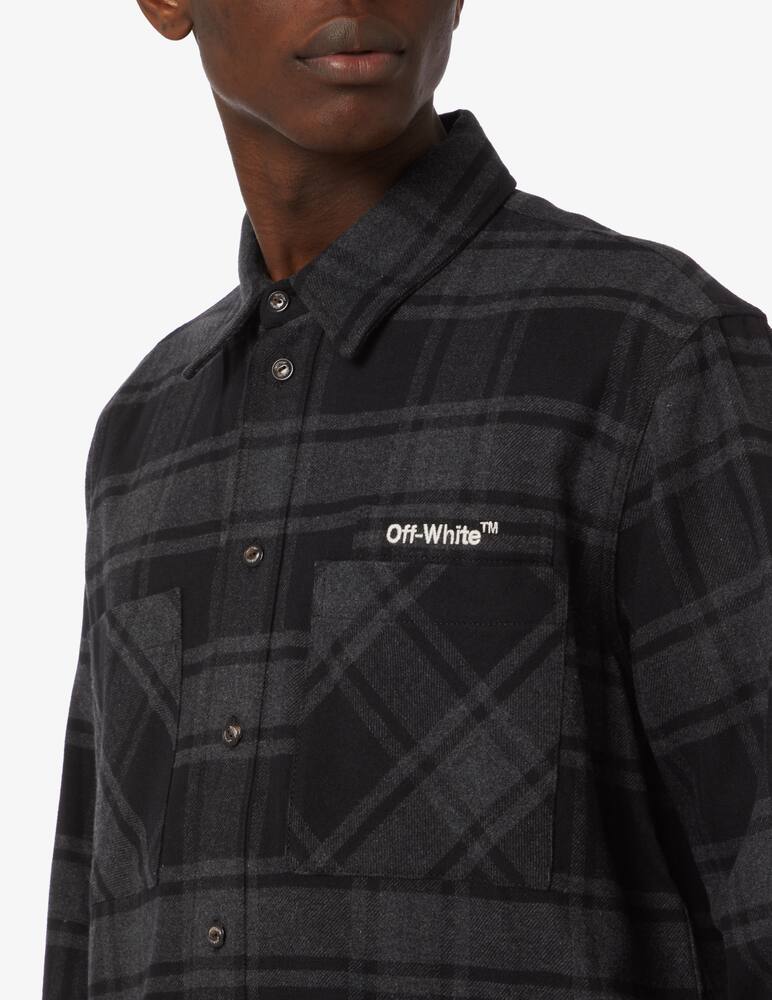 rinascente Off-White Outline arrow flannel shirt 