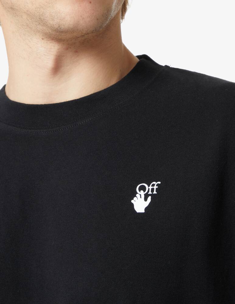 rinascente Off-White Maglietta manica corta slim hand off - nero