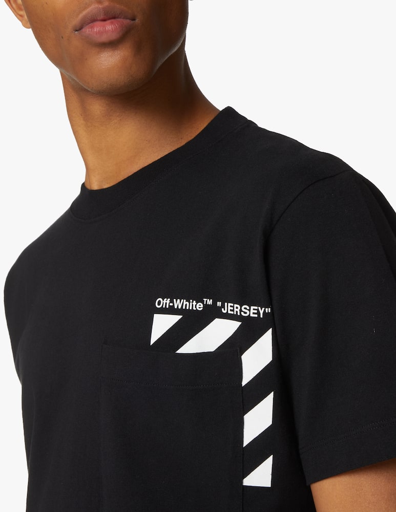 rinascente Off-White Maglietta manica corta diagonal con taschino 