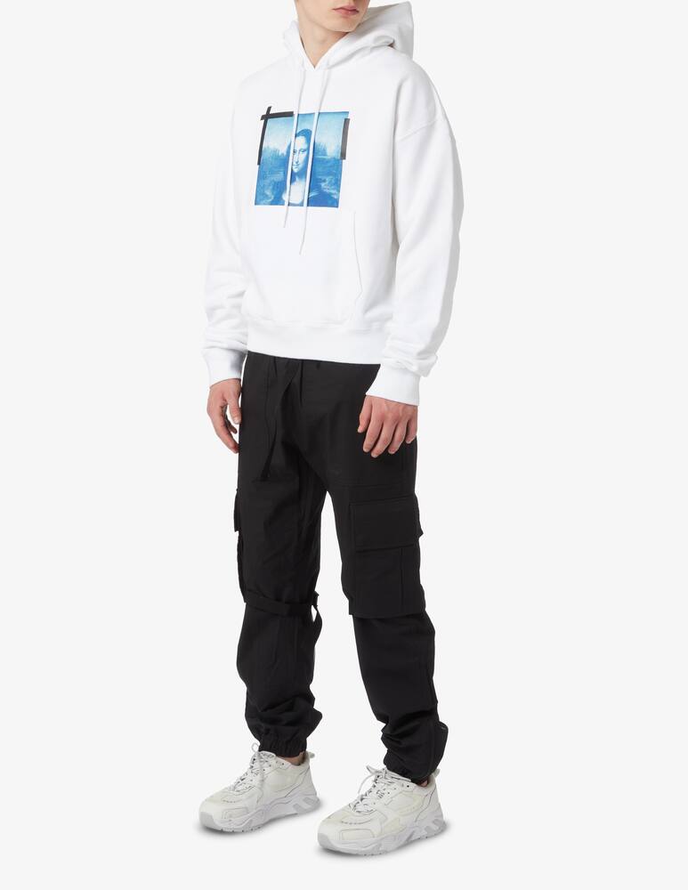 rinascente Off-White Felpa con cappuccio over monalisa - Bianco