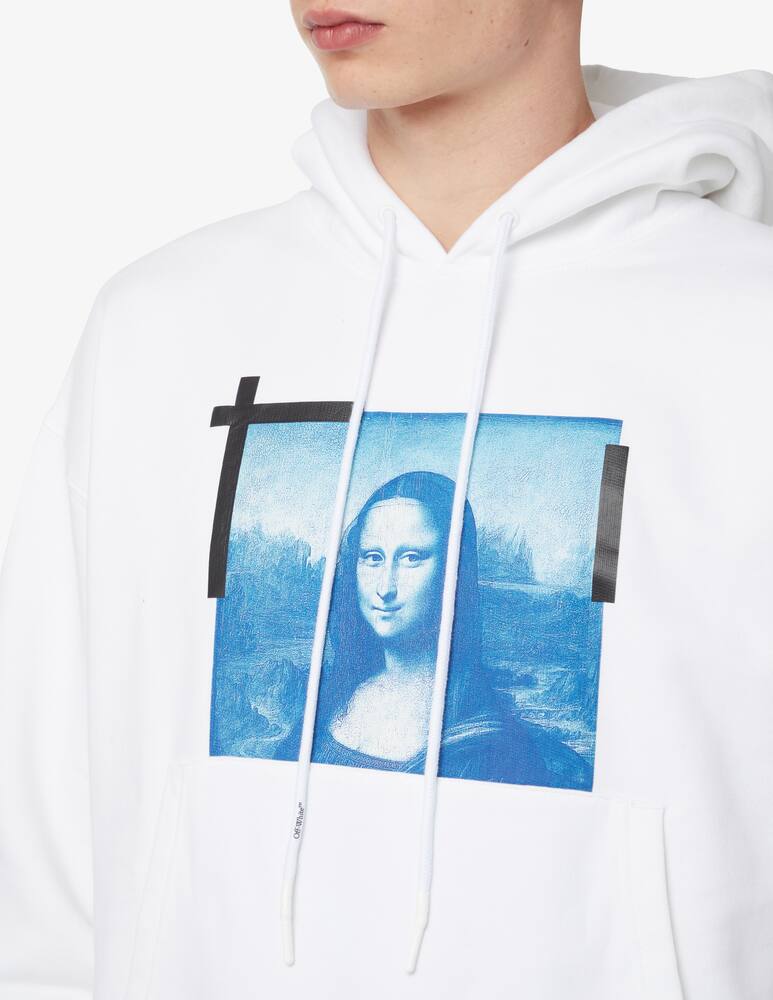 rinascente Off-White Felpa con cappuccio over monalisa - Bianco